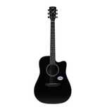 Gitara akustyczna SAGA SF600C BK + pokrowiec + tuner + 3 kostki