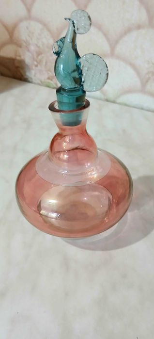 Графин ссср штоф крышка цветное стекло.