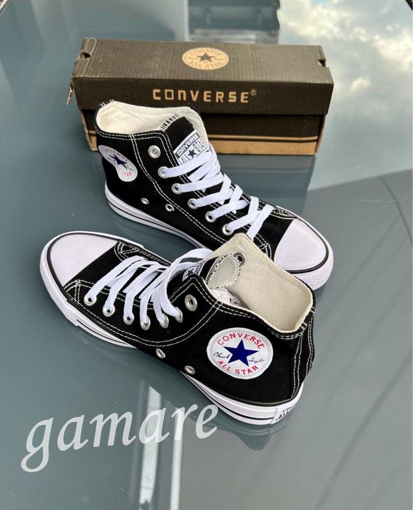 Converse za kostkę 36-41 czarne białe nowe modne wiosenne