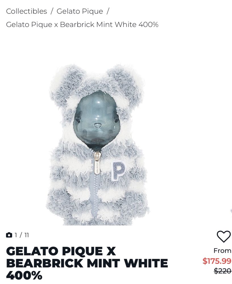 Medicom Toy Bearbrick Gelato Pique 400%