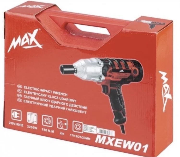 Сетевой гайковерт MAX MXEW01 Гайковерт електричний 2200ват -25%