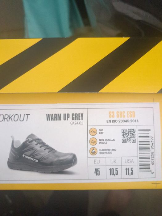 Sapatilhas de biqueira de aço novas