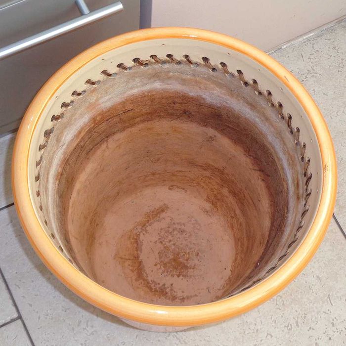 Садовый цветочный горшок Deroma керамический напольный вазон кашпо