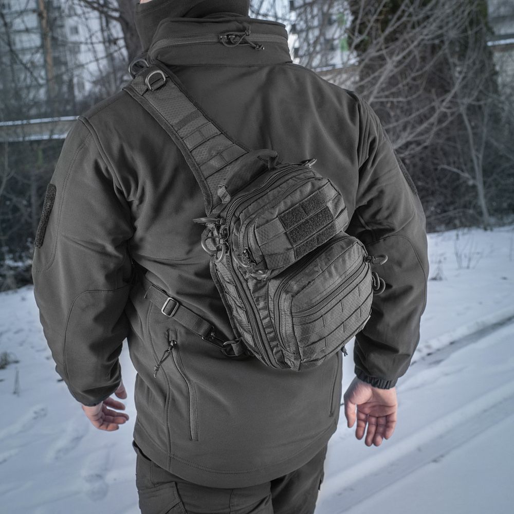 M-TAC сумка urban line city hunt hexogon bag black