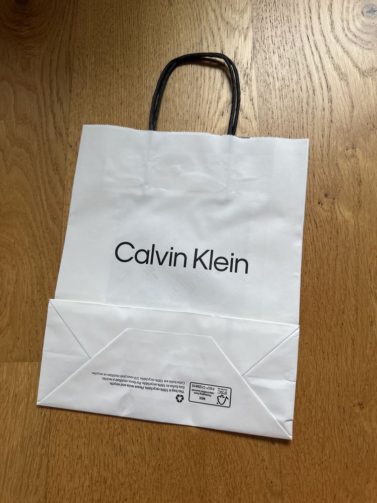 Torebka papierowa Calvin Klein nowa biała torba