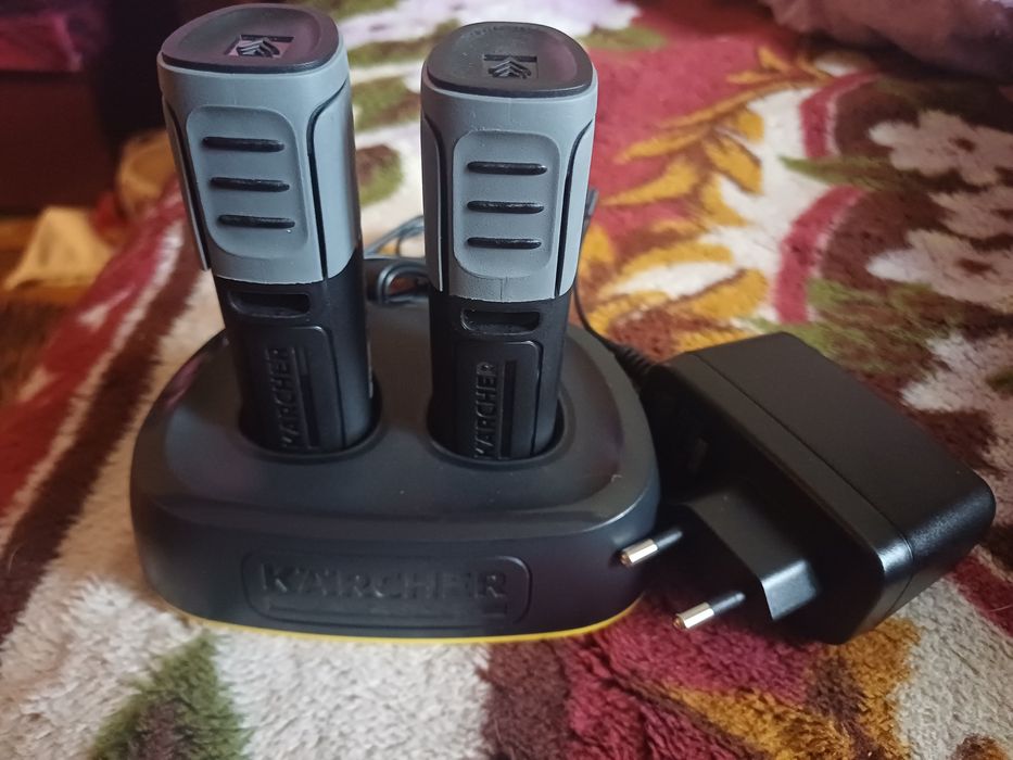 2 Baterie 4v 2.5 Ah Karcher z podwójną ładowarką