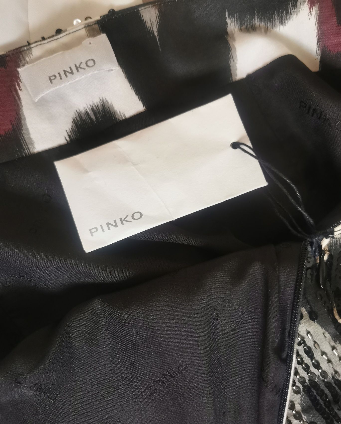 PINKO spódnica wyszywana cekinami