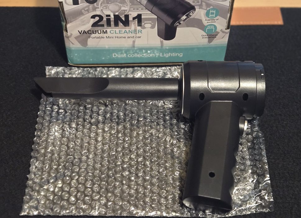 Aspirador e insuflador 2 em 1 Pequeno a bateria NOVO;