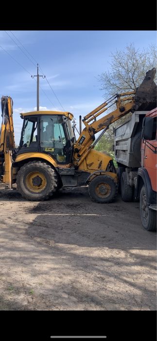 Экскаватор jcb,Самосвал Камаз, вывоз мусора, уборка територий,чернозем