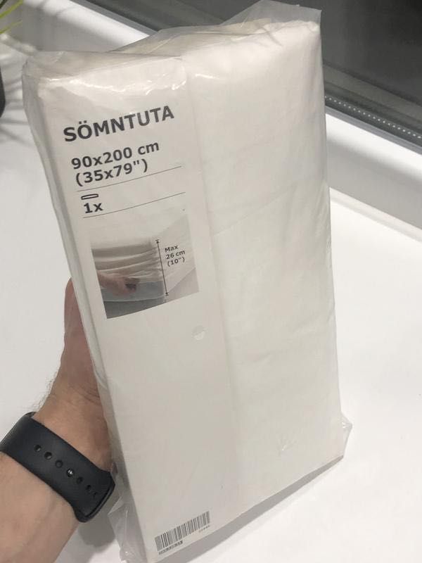 Простыня на резинке IKEA SOMNTUTA / ИКЕА СЕМНТУТА, 90х200см !