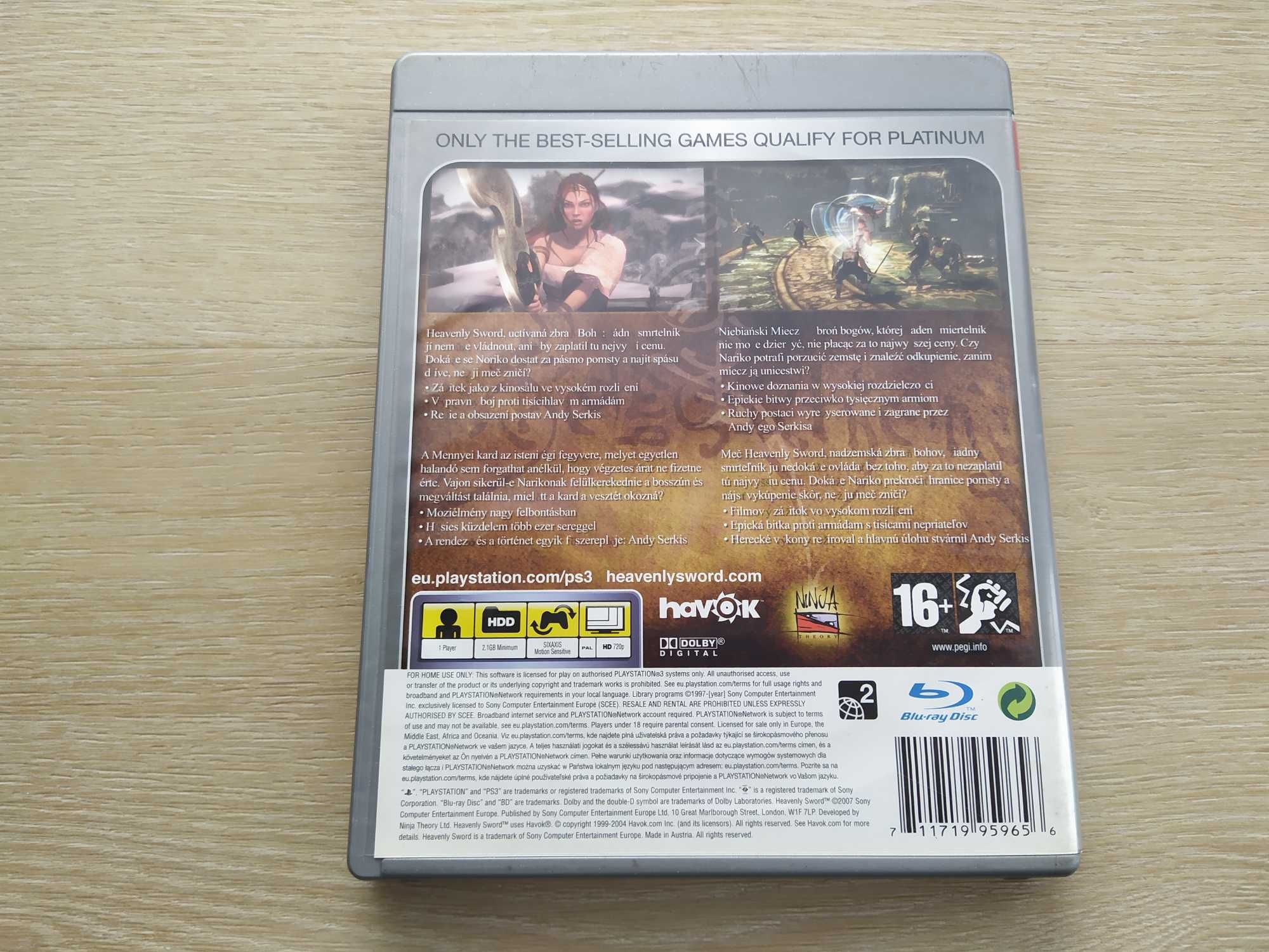 Heavenly Sword [PS3] (Polska Dystrybucja) - Płyta bez żadnej ryski