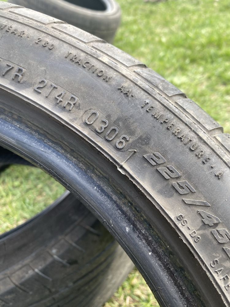 Продам шины goodyear 225/45 r17 б.у. Пара