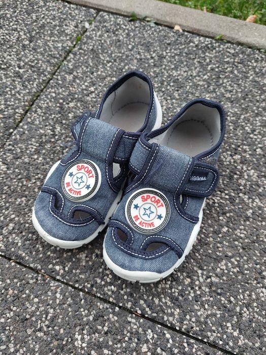 kapcie dziecięce VIGGAMI ADAŚ SPORT jeans rozm. 27