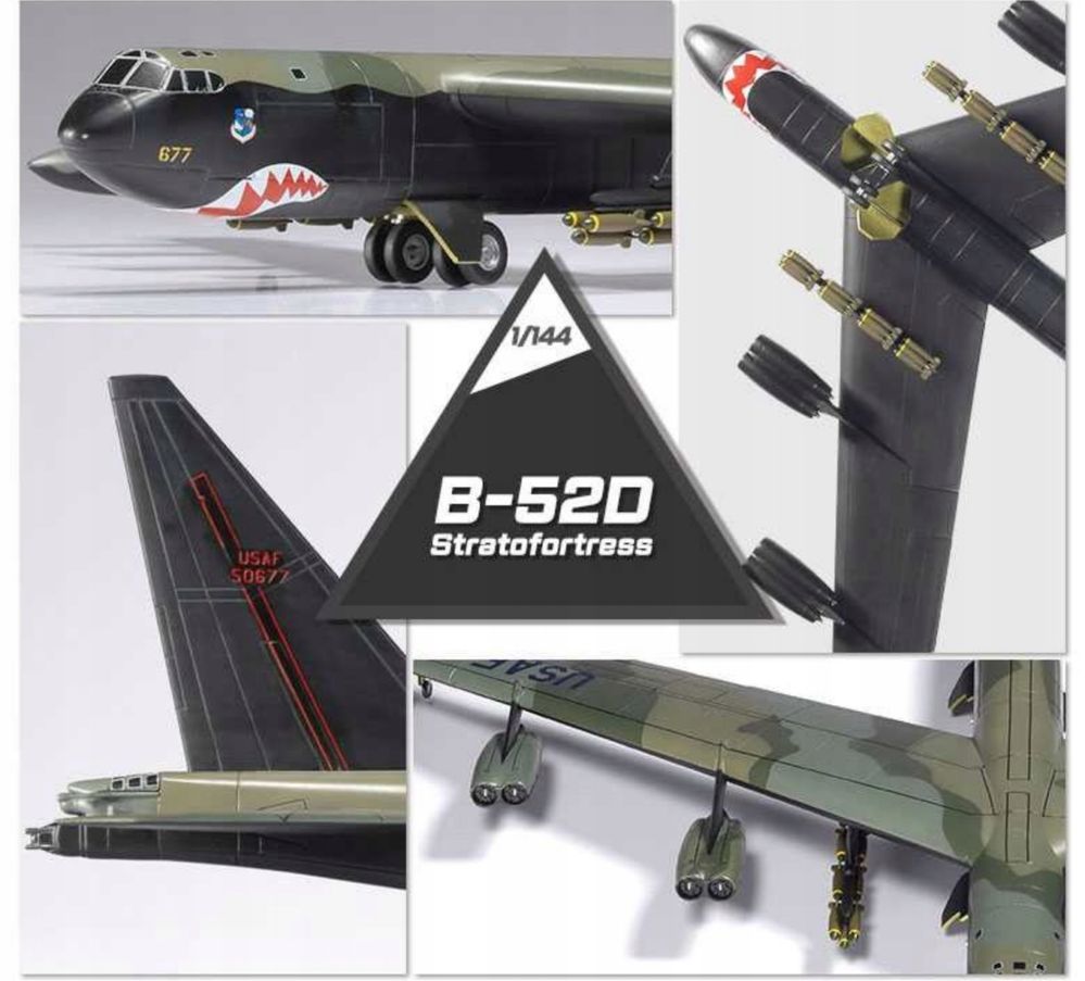 Academy 12632 Model plastikowy samolot B-52D Stratofortress 1/144