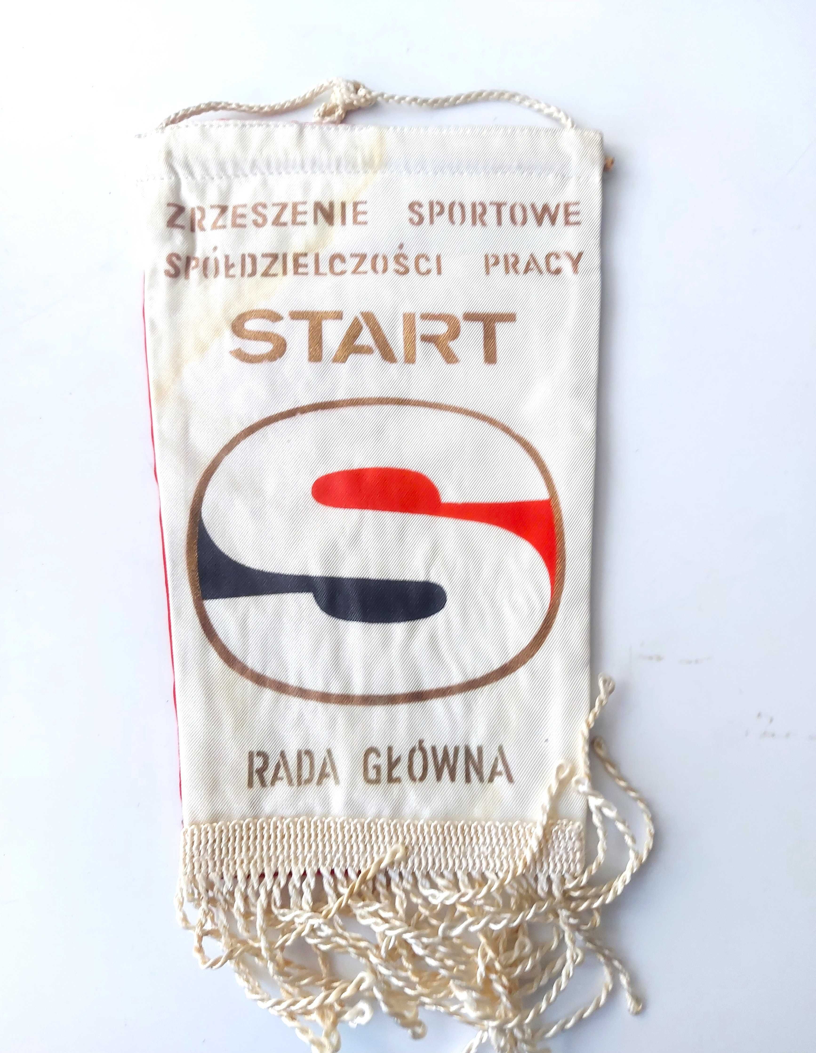 Proporczyk START Zrzeszenie Sportowe Spółdzielczości Pracy Rada Główna