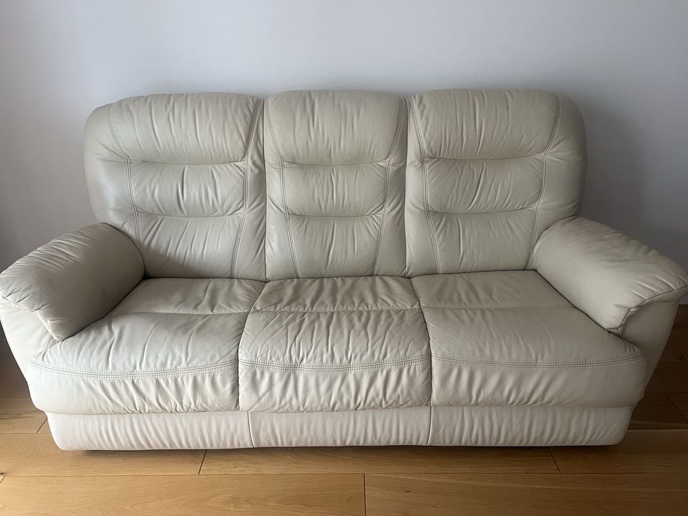 Skórzana sofa CARMEN z funkcją spania