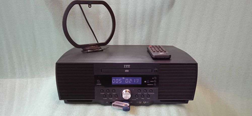 Zestaw audio HI-FI Wieża ITT MSR 10-100 VINTAGE CD, MP3,USB,SD,AUX