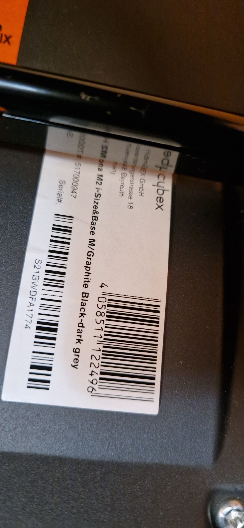 Cybex zestaw nosidełko Aton M, baza M isofix, fotelik Sirona M2 i-Size