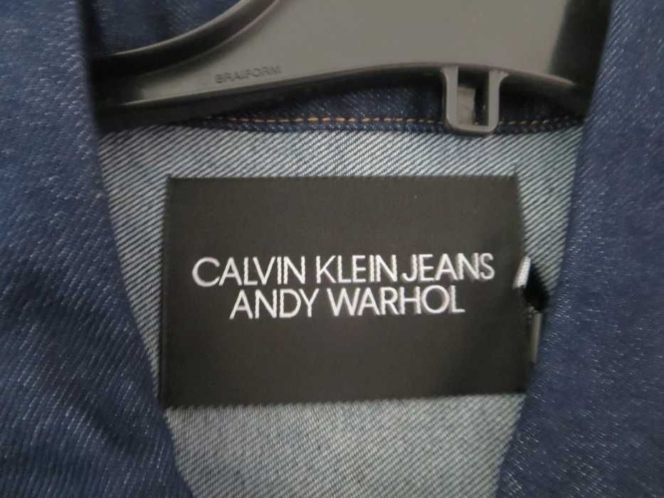 CALVIN KLEIN Jeans ANDY WARHOL Nowa Kurtka Męska XL Jeansowa Dżins