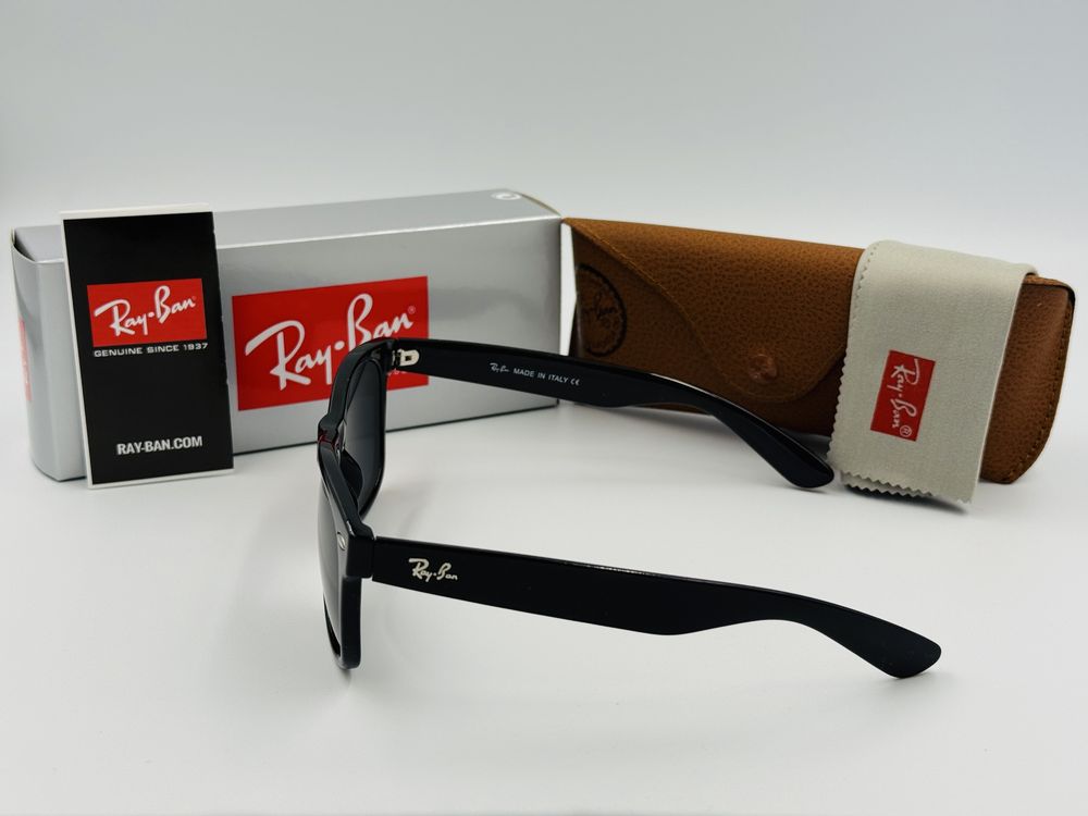 Солнцезащитные очки Ray Ban Wayfarer 2140 Glossy Black 54мм стекло