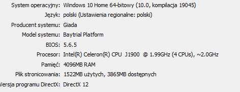 Mini PC Giada I39B-BF001 Celeron 120 SSD 4GB W10