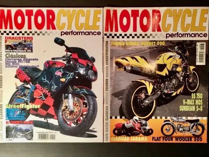 MOTOR CYCLE performance - 12 revistas em bom estado