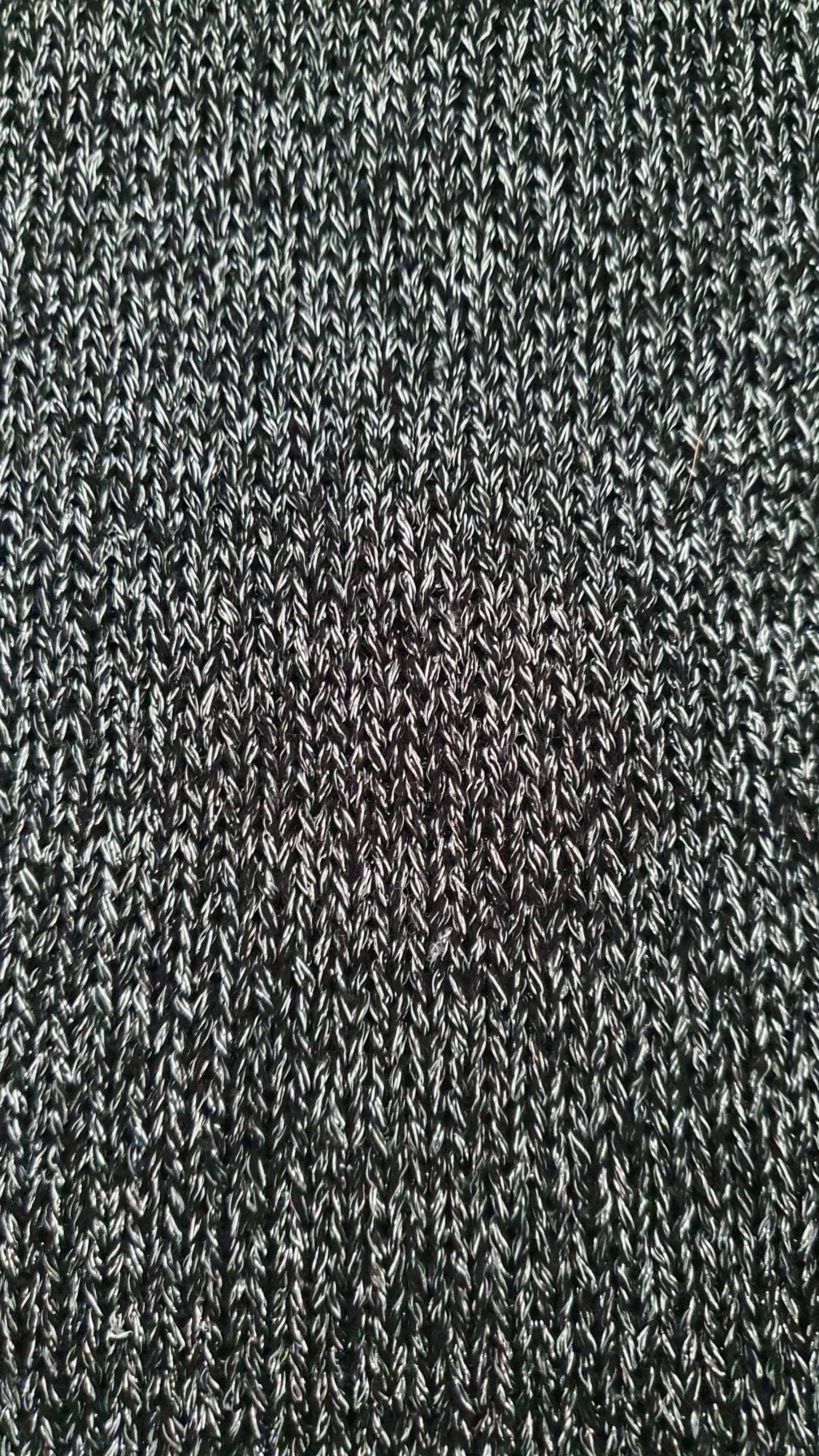 Sweter sweterek srebrny metaliczny asymetryczny oversize jak H&M 38 M