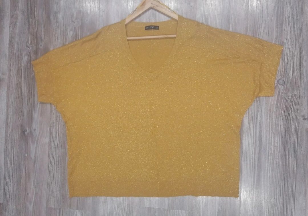 Bluzka w kolorze miodowym 4XL/48