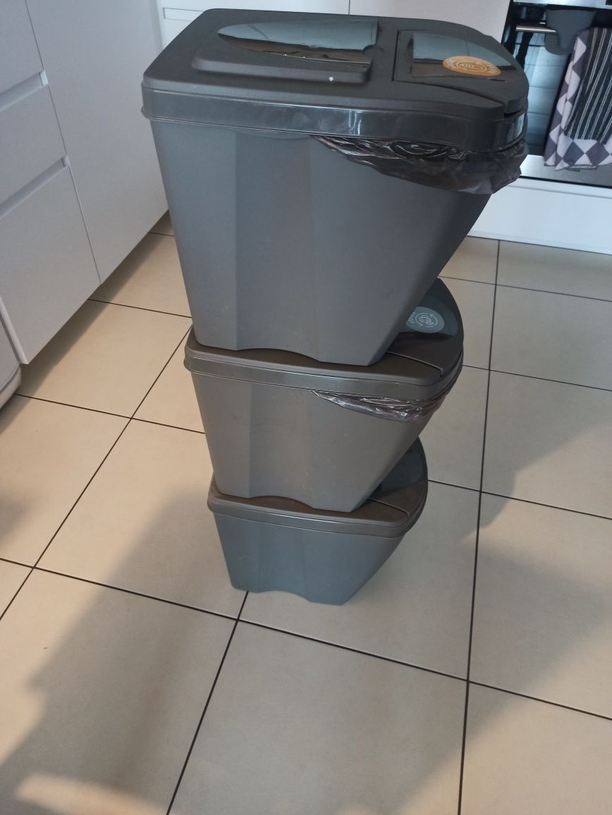 3 kosze na śmieci kosz na śmieci do segregacji