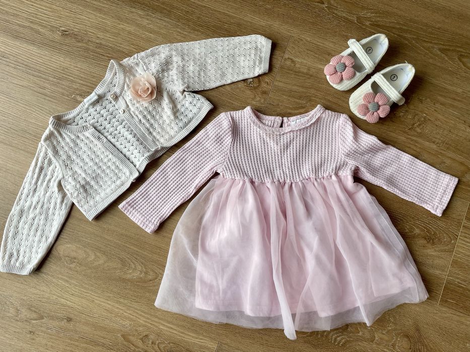 Elegancki wiosenny zestaw dla dziewczynki h&m