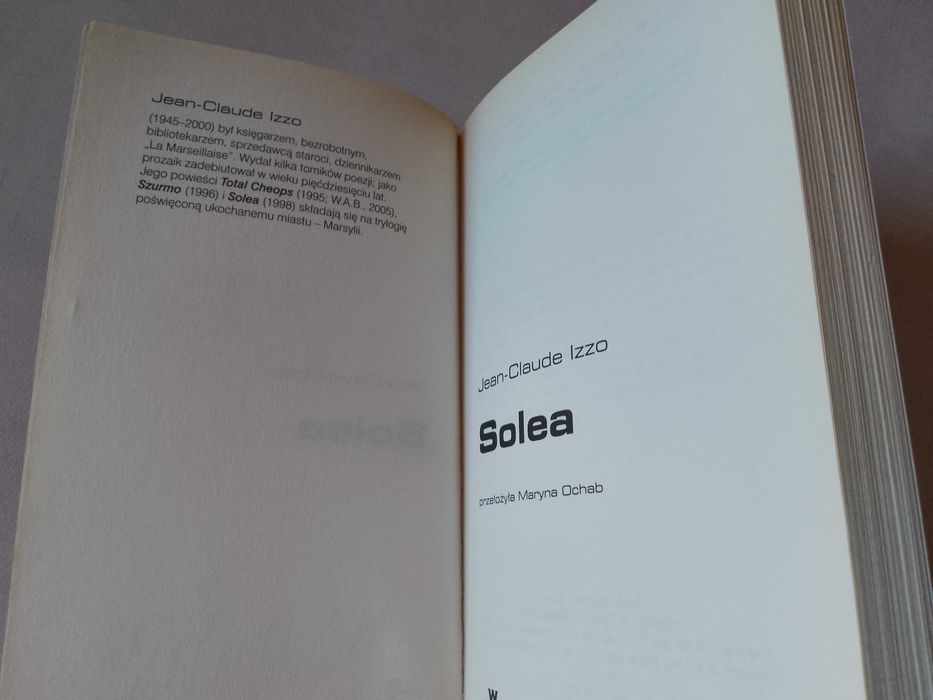 Jean-Claude Izzo "Solea" 2007