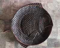 Блюдо в формы рыбы керамика