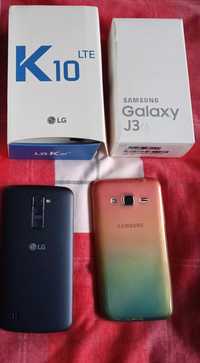 Dwa telefony LG K10   Samsung Galaxy J3