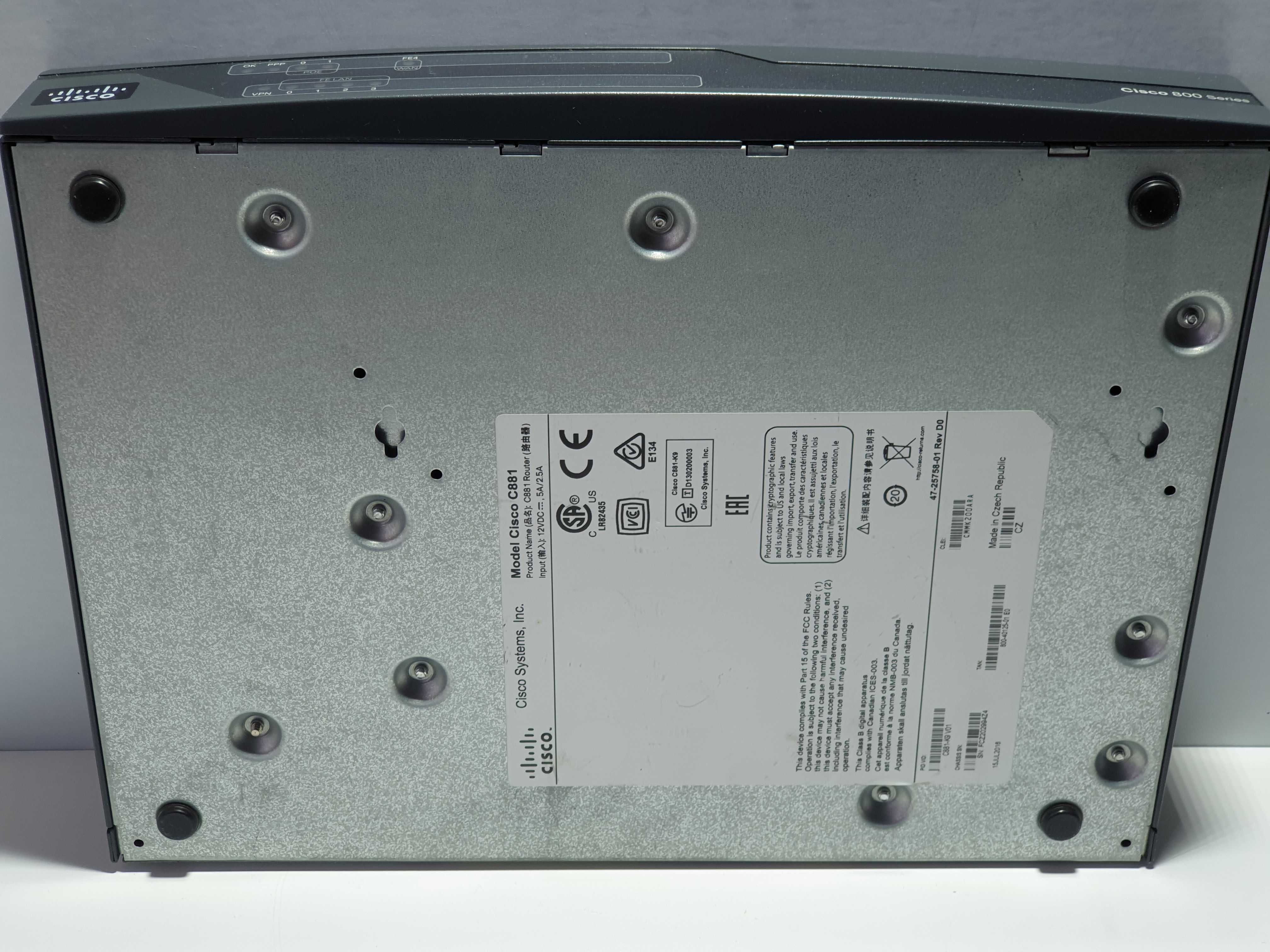 Маршрутизатор Cisco C881-K9 VPN  роутер