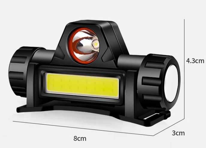 Налобний ліхтар USB акумулятор 18650 1200 mAh