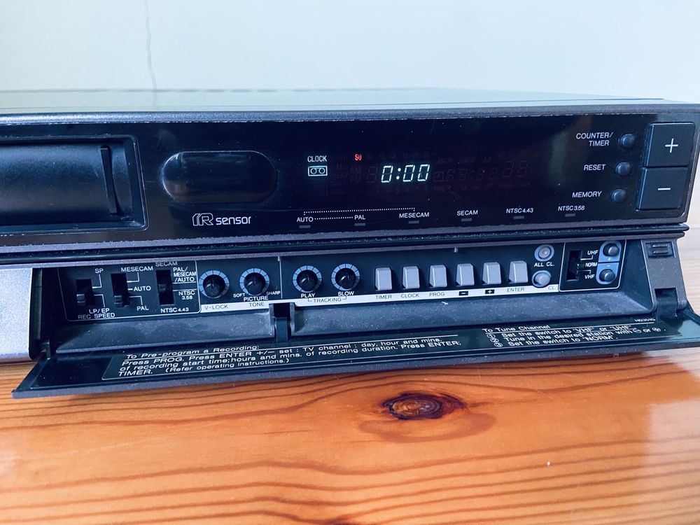 Magnetowid vintage Philips VR-6843/56 odtwarzacz kaset Video VHS retro