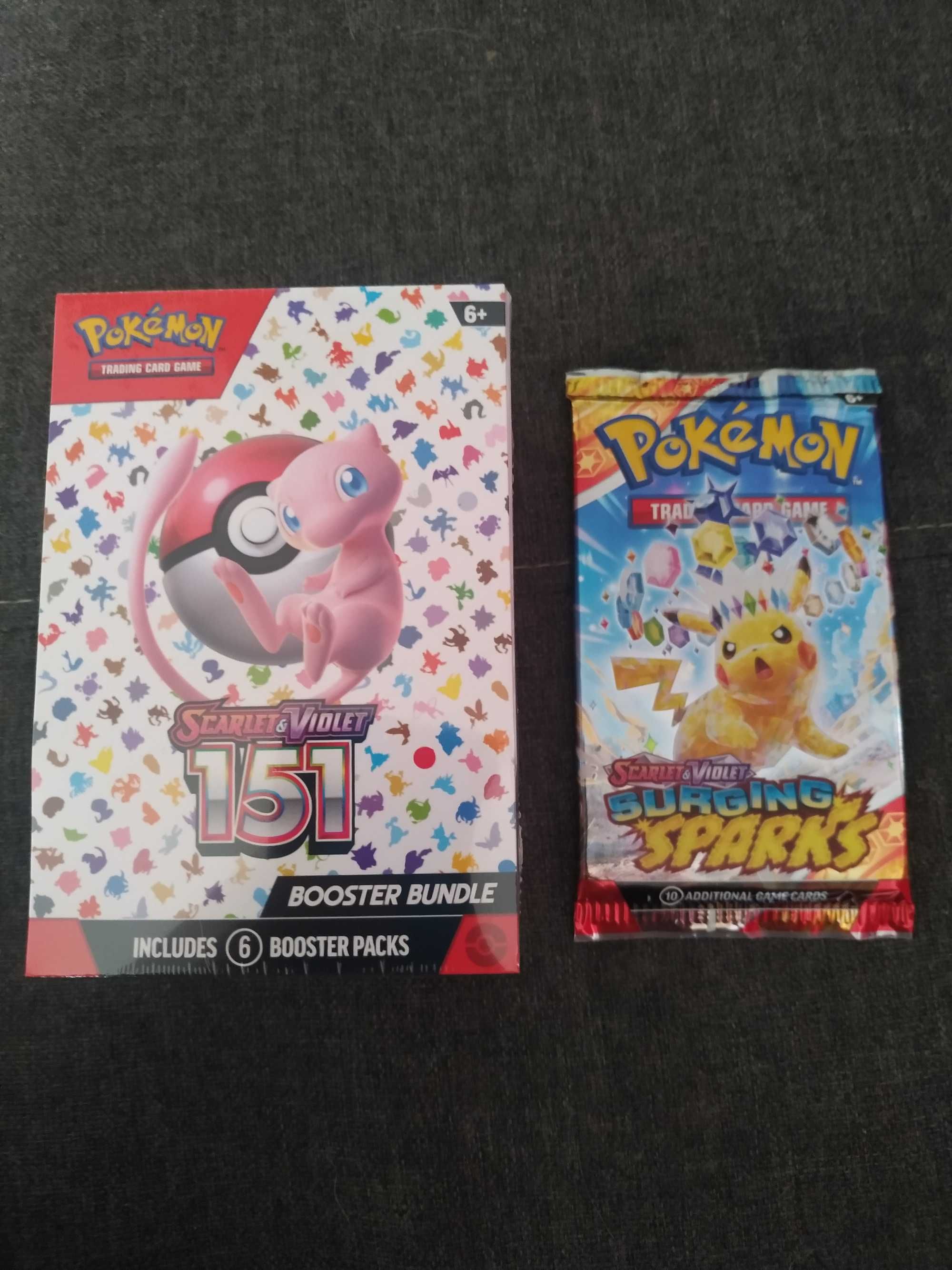 Pokemon 151 booster bundle plus surging sparks booster