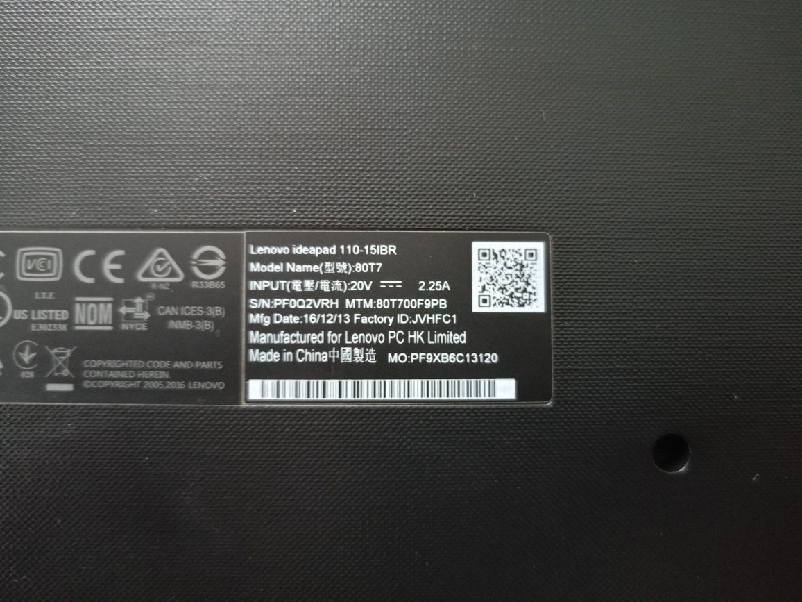 lenovo ideapad 110-15ibr