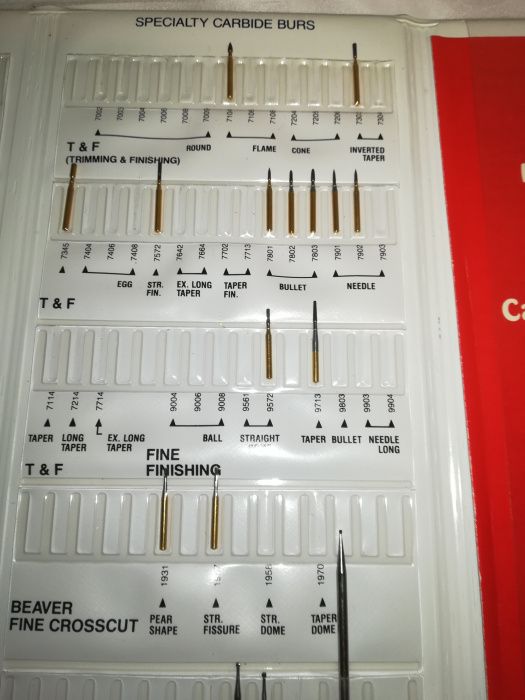 Brocas de turbina dentario