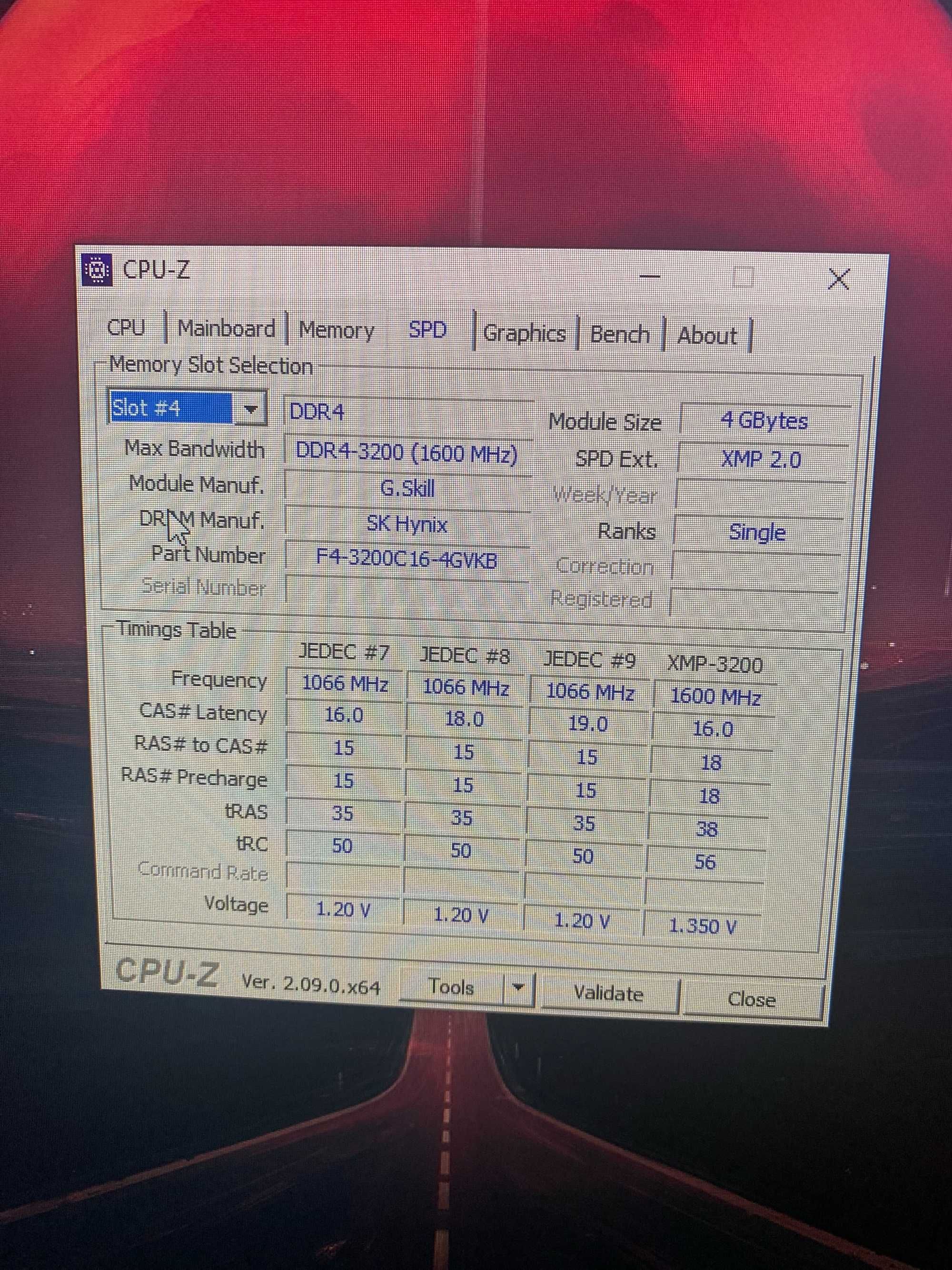 Ram DDR4 4GB 3200 MHZ