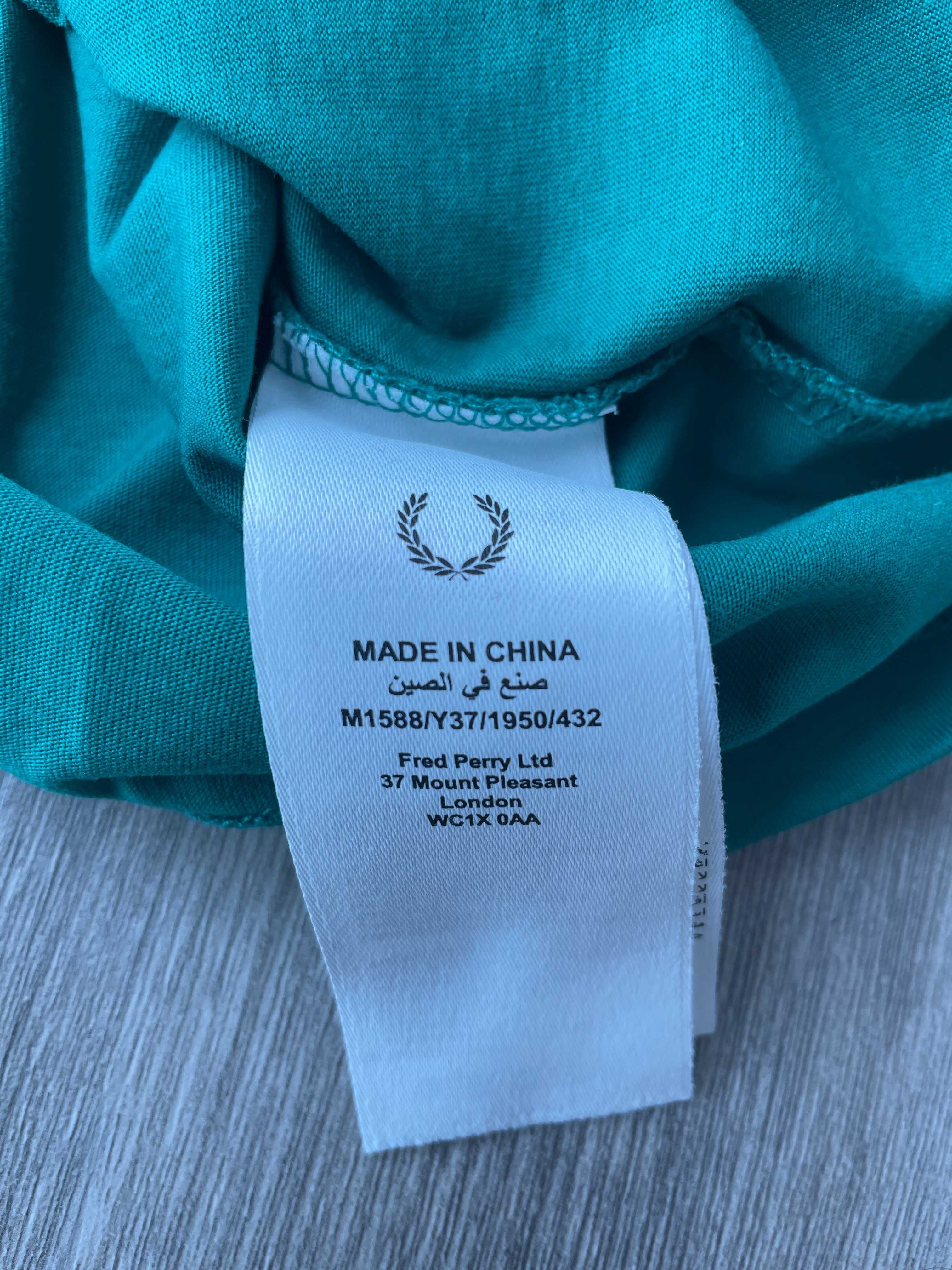 Fred Perry Twin Tipped T-Shirt Verde e Branca