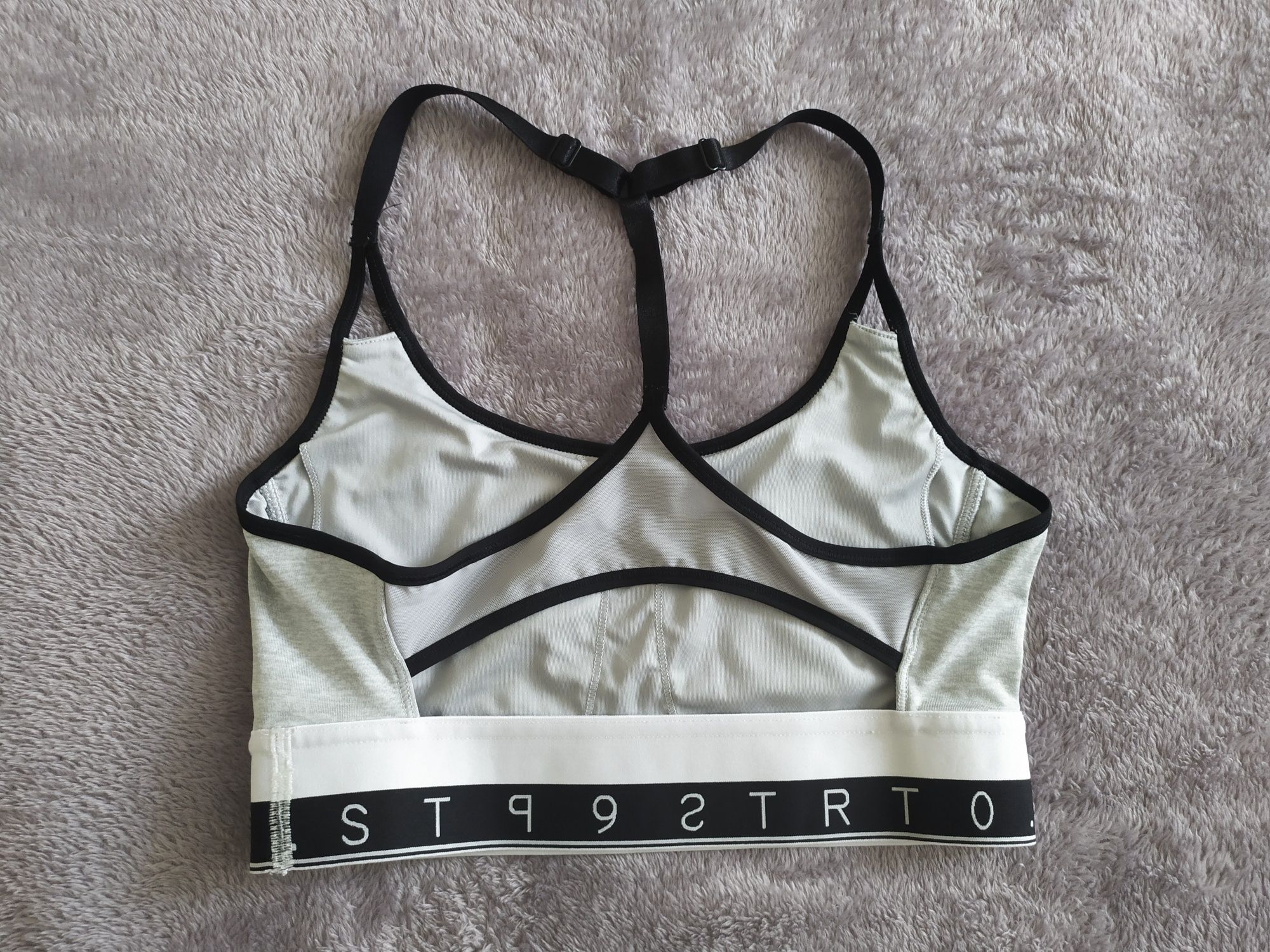 H&M р.S спортивний топ бюст сірого кольору