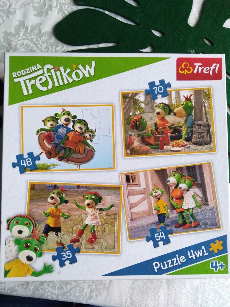 Puzzle rodzina Treflikow 4w1