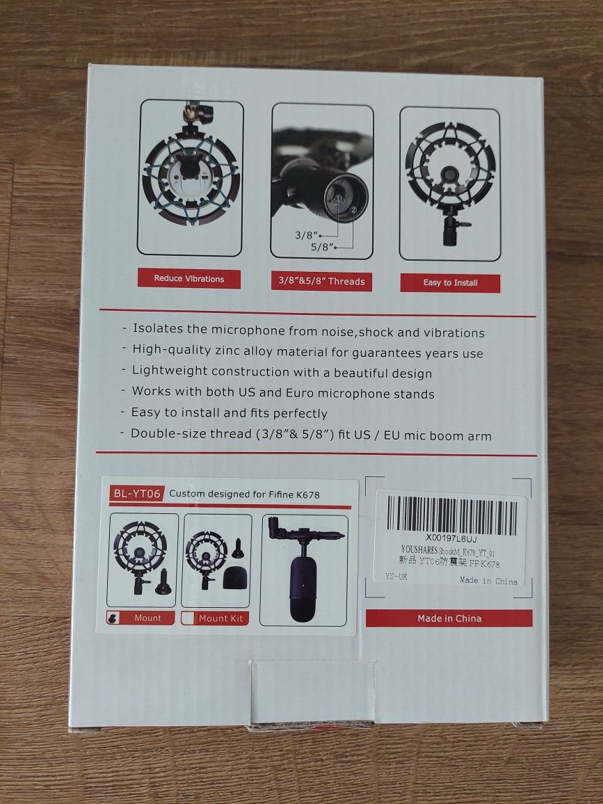 Antywibracyjny uchwyt na mikrofon SHOCK MOUNT