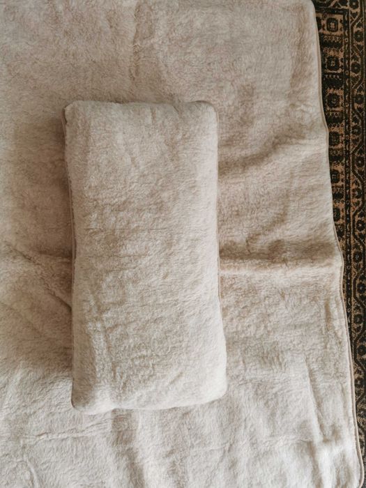 Koc dwustronny wełna merynos