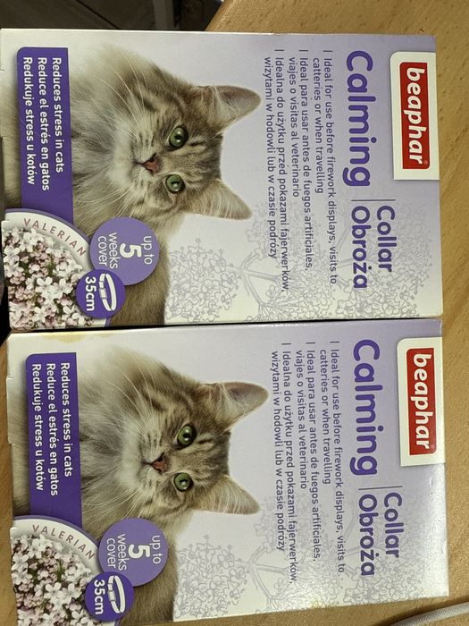 Dwie sztuki! Obroza beaphar calming collar uspokajajaca dla kota