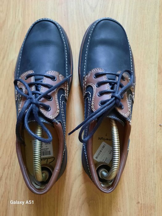Мужские новые кожаные туфли Clarks 41 p.