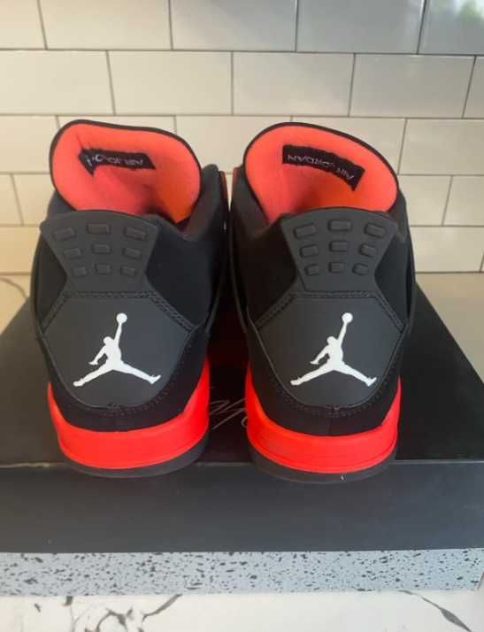 nowy Jordan 4 Retro Red Thunder Moda rozmiar.41