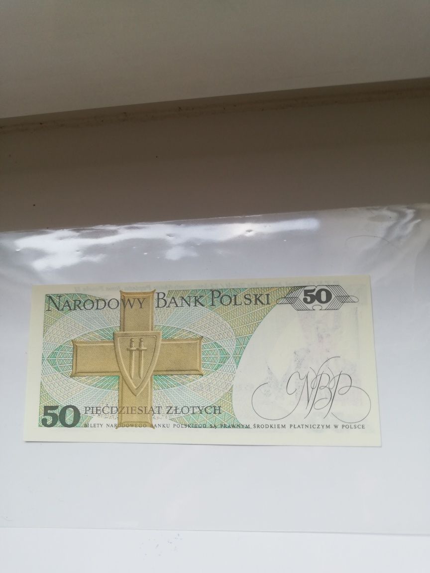 Banknot kolekcjonerski 50 złotych. 1988 rok okolicznosciowy