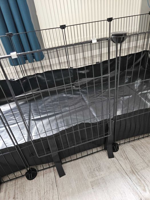 Klatka dla gryzoni chomików królików świnek z drzwiami i podłogą NOWA